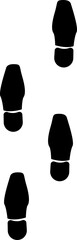 footprints hand drawn