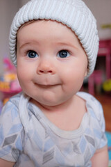 Cute baby boy portrait