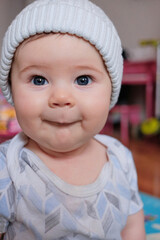 Cute baby boy portrait
