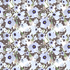 Floral seamless pattern. Vector design for paper and other use