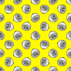 lemons seamless pattern. Background with lemons. 