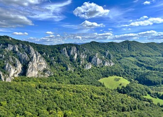 view of the valley in the Strazovske Vrchy Mountains