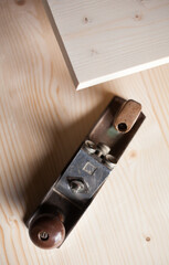 Hand plane. Joiner's (carpenter's) tool.