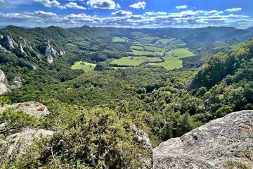 view of the valley in the Strazovske Vrchy Mountains