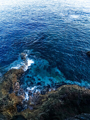 sea and cliffs