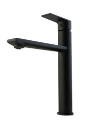 black,bathroom,Kitchen Mixer metal faucet isolated white background
