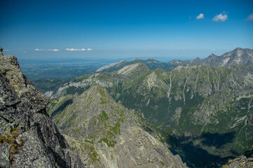 Fototapeta na wymiar landscape with sky and clouds, High Tatras