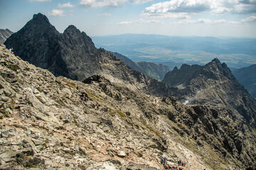 landscape in the mountains, High Tatras