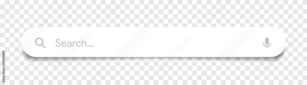 Aufkleber Search Bar with suggestions for UI UX design and web site. Search Address and navigation bar icon. Collection of search form templates for websites. Search engine web browser window template.