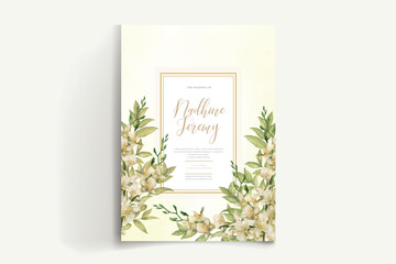 THE SAVE FLORAL FRAME WEDDING INVITATIONS