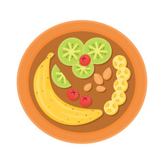 fruits and nuts breakfast