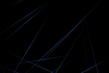 Abstract black with blue lines, triangles background modern design. Vector illustration EPS 10.