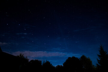 landscape of night sky