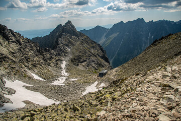 view of the mountains, High Tatras, Rysy