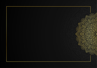 Luxury mandala background with golden arabesque pattern arabic islamic east style. Decorative mandala for print, poster, cover, brochure, flyer, banner. Creative luxury decorative mandala background