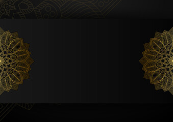 Luxury mandala background with golden arabesque pattern arabic islamic east style. Decorative mandala for print, poster, cover, brochure, flyer, banner. Creative luxury decorative mandala background