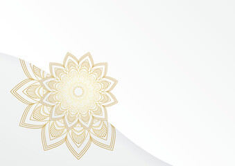 Luxury mandala background with golden arabesque pattern arabic islamic east style. Decorative mandala for print, poster, cover, brochure, flyer, banner. Creative luxury decorative mandala background