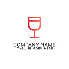 beverage business template logo vector.