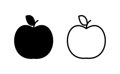Apple icon vector for web and mobile app. Apple sign and symbols for web design.