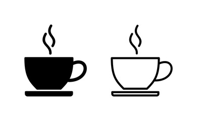 coffee cup icon vector for web and mobile app. cup a coffee sign and symbol