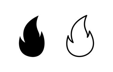 Fire icon vector for web and mobile app. fire sign and symbol