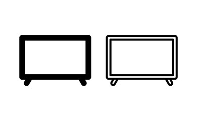 Tv icon vector for web and mobile app. television sign and symbol