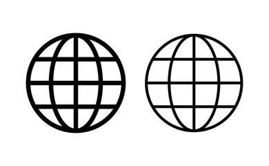 Web icon vector for web and mobile app. go to web sign and symbol. web click icon. Global search icon