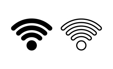 Wifi icon vector for web and mobile app. signal sign and symbol. Wireless  icon