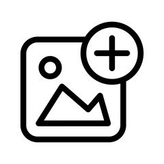 Fototapeta premium Add Photo Icon Vector Symbol Design Illustration