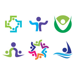 Community, network and social logo design