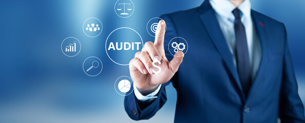 AUDIT icons on virtual screen.