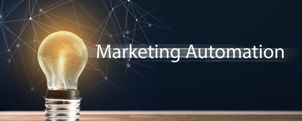 Marketing automation and light bulb