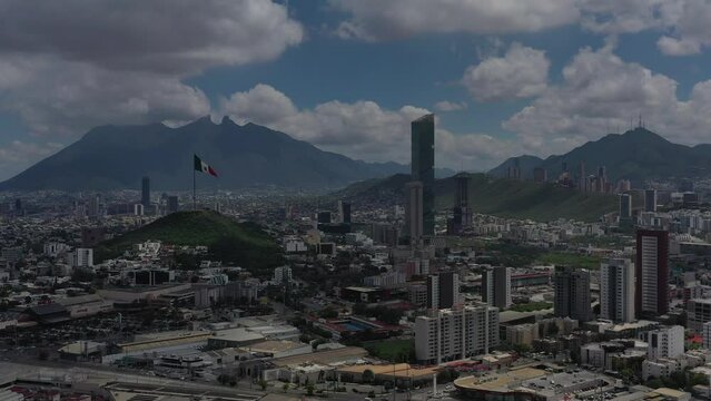 Panor&aacute;mica a&eacute;rea de Monterrey, M&eacute;xico