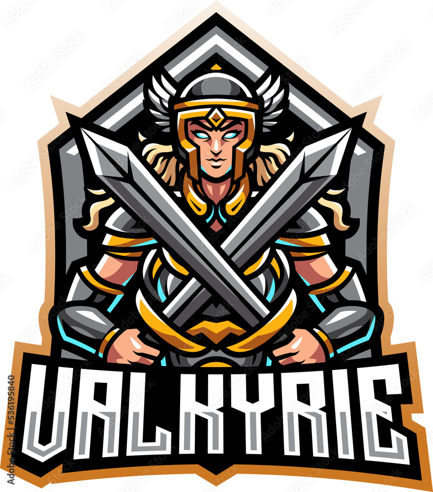 Wall mural Valkyrie esport mascot 