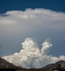 clouds over the mountains