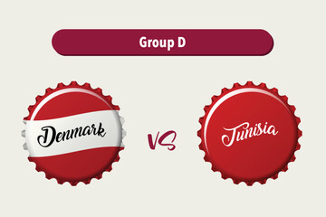 Denmark VS Tunisia Soccer Scoreboard