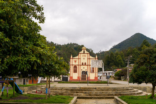 Centro de la ciudad de la vereda de Pitay&oacute;, Silvia, Cauca, Colombia
