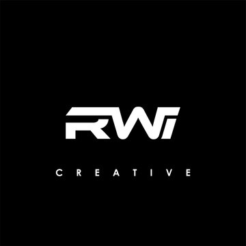 RWI Letter Initial Logo Design Template Vector Illustration