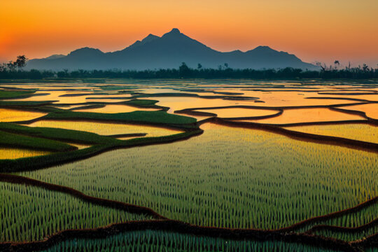 Tamil Nadu Rice Field