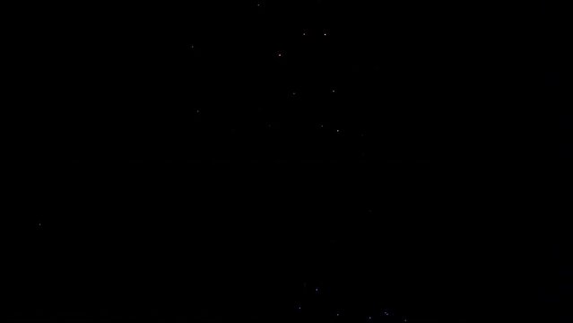 Magica Red Fireworks in Dark Night Sky, Overlay, Full Frame