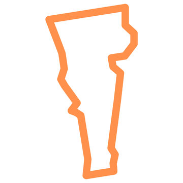 recommend clip art: map vermont state line icon