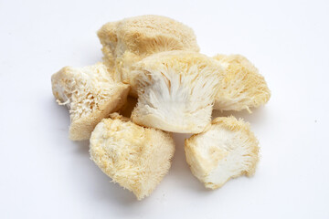 Fresh rare lion's mane mushroom