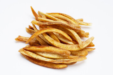 Crispy banana sticks. Fruit snack