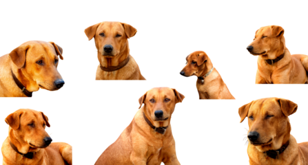 icon lovely Dog red on transparent background