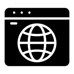 browser glyph icon