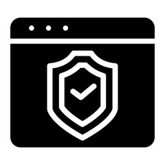 web protection glyph icon