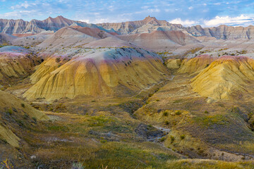 The Yellow Mounds Basin, Badlands National Park, South Dakota, USA