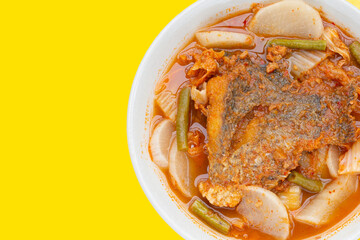 Sour Soup with Tilapia and Mixed Vegetables