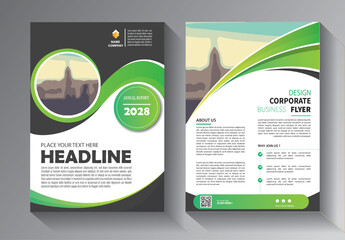 Brochure design, cover modern layout, annual report, poster, flyer in A4 with colorful triangles, geometric shapes for tech, science, market with light background