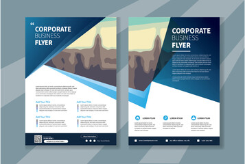 Naklejka premium Brochure design, cover modern layout, annual report, poster, flyer in A4 with colorful triangles, geometric shapes for tech, science, market with light background